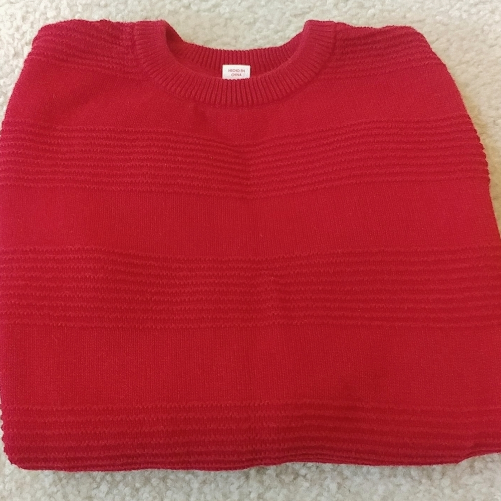 Long Sleeve Boys Red Sweater